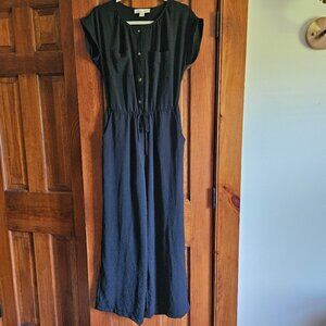 Monteau Los Angleles Black Jumpsuit, Gently Used, Sz L